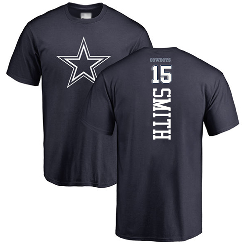 Men Dallas Cowboys Navy Blue Devin Smith Backer #15 Nike NFL T Shirt->nfl t-shirts->Sports Accessory